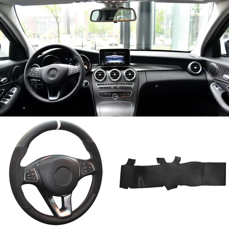 Brand New DIY Sewing-on PU Leather Steering Wheel Cover Exact Fit For Benz B200 C180 C200 C260 C300
Brand New DIY Sewing-on PU Leather Steering Wheel Cover Exact Fit For Benz B200 C180 C200 C260 C300
