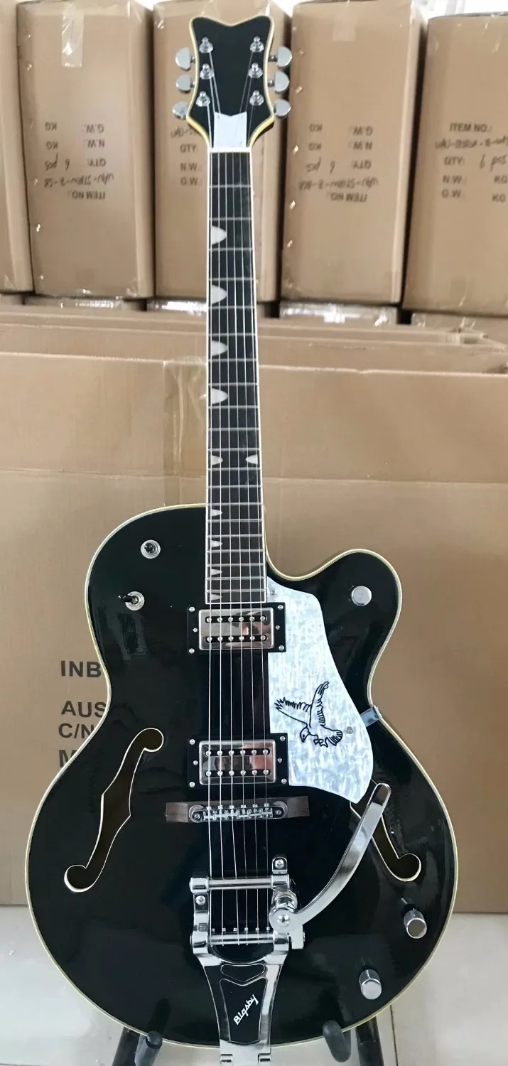 China OEM firehawk custom shop electric guitar Hollow Jazz Electric Guitar Big jazz vibrato system free shipping
China OEM firehawk custom shop electric guitar Hollow Jazz Electric Guitar Big jazz vibrato system free shipping
