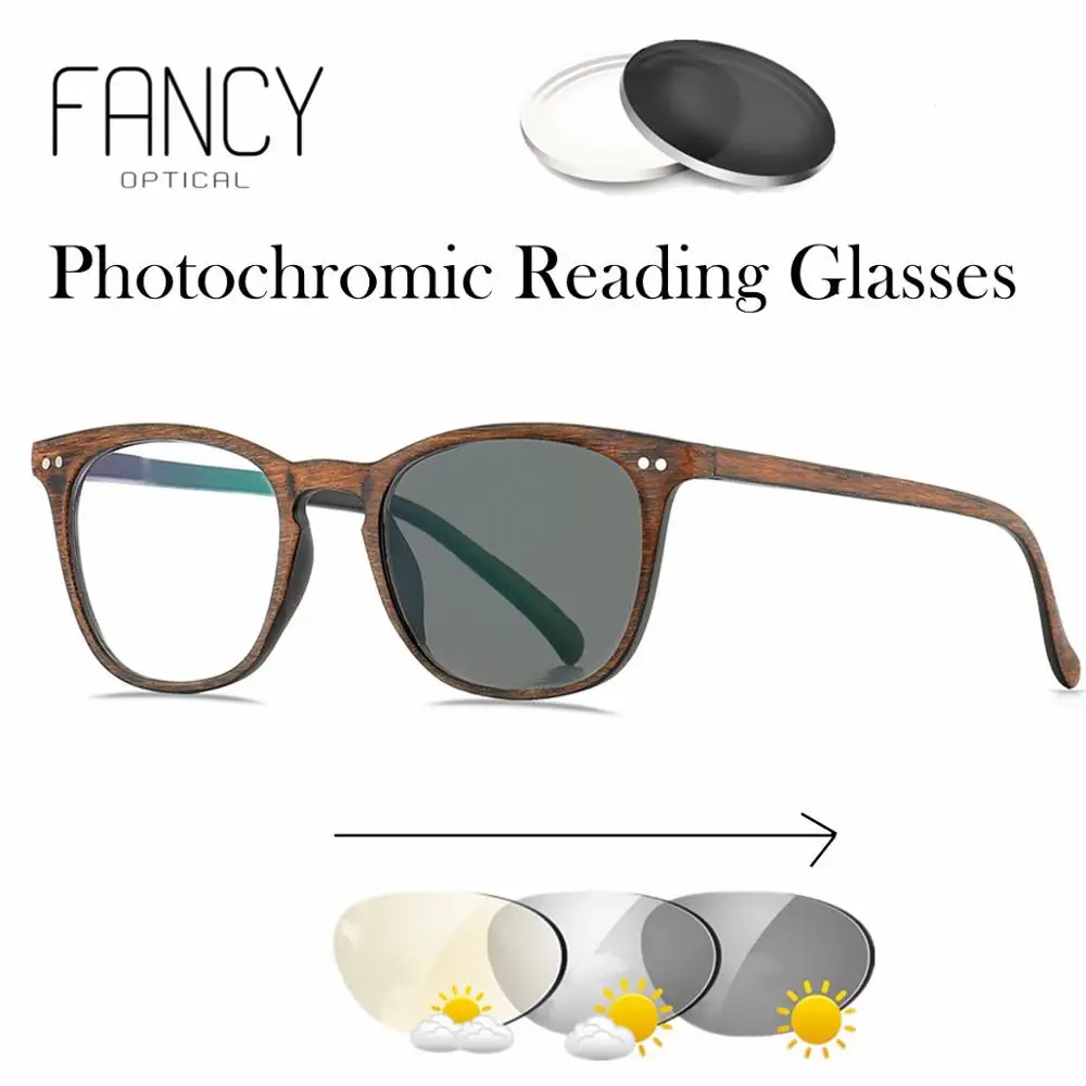 2019 Photochromic Reading Glasses Men Women Presbyopia Eyeglasses Transition Sunglasses Discoloration with Diopters Wood effect
2019 Photochromic Reading Glasses Men Women Presbyopia Eyeglasses Transition Sunglasses Discoloration with Diopters Wood effect
