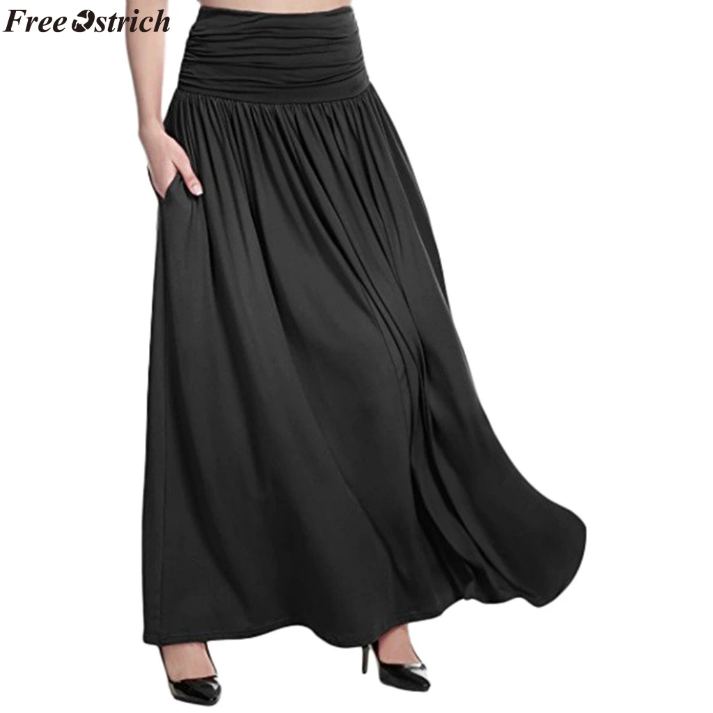 FREE OSTRICH Women High Waist Solid Maxi Skirt Ladies Casual Swing Gypsy Long Skirt Women Summer Plus Size Pleated Pocket1 Skirt
FREE OSTRICH Women High Waist Solid Maxi Skirt Ladies Casual Swing Gypsy Long Skirt Women Summer Plus Size Pleated Pocket1 Skirt