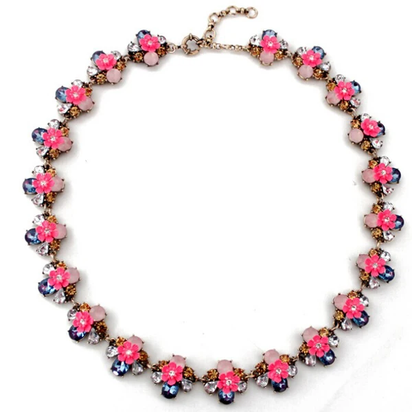 Fashion Luxury Women's Ladies Crystal Rhinestone Flowers Style Short Collar Necklace Alloy Chain Choker Bib Necklace
Fashion Luxury Women's Ladies Crystal Rhinestone Flowers Style Short Collar Necklace Alloy Chain Choker Bib Necklace
