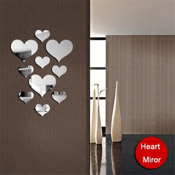 Funlife TV background mirror attached to the acrylic three - dimensional background wall stickers love mirror wall stickers 1168
Funlife TV background mirror attached to the acrylic three - dimensional background wall stickers love mirror wall stickers 1168