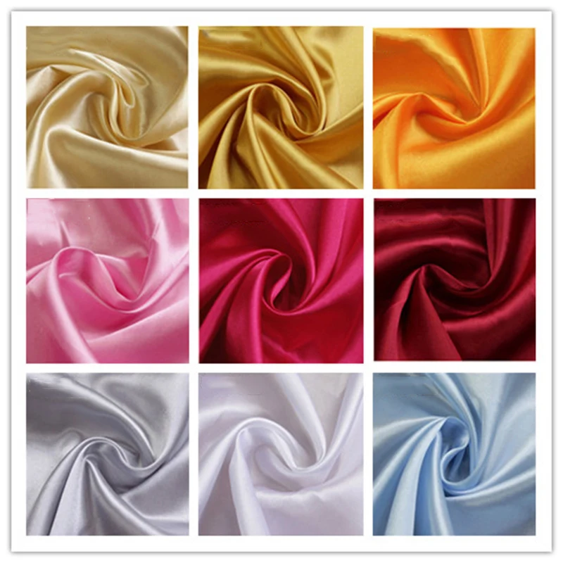 1 Yard 150*97cm Polyester Satin Fabric Wedding Satin Fabric for clothes Sewing Needlework Home Textile and Party Decoration
1 Yard 150*97cm Polyester Satin Fabric Wedding Satin Fabric for clothes Sewing Needlework Home Textile and Party Decoration