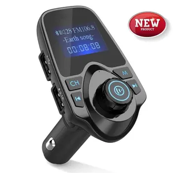 FM Transmitter T11 Bluetooth FM Transmitter Hands-free Calling USB Car Charger Car MP3 Player Kit Multi Music Play Modes 1.44''
FM Transmitter T11 Bluetooth FM Transmitter Hands-free Calling USB Car Charger Car MP3 Player Kit Multi Music Play Modes 1.44''