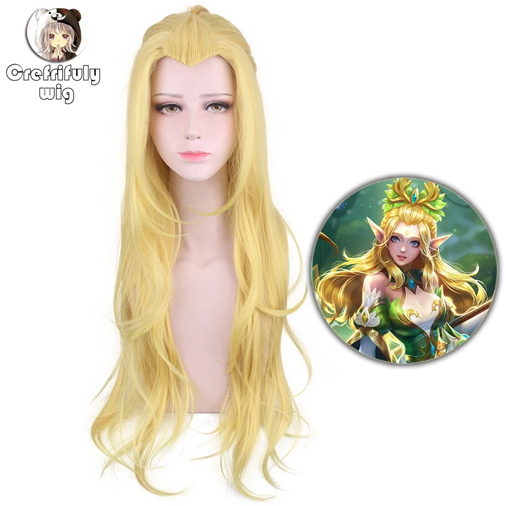 5v5 Arena Game Princess Yellow Braiding Hair Long Wavy Synthetic Halloween Costume Anime Cosplay Wig 75cm + wig cap
5v5 Arena Game Princess Yellow Braiding Hair Long Wavy Synthetic Halloween Costume Anime Cosplay Wig 75cm + wig cap