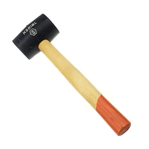 KSEIBI 274285 Double Faced Rubber Hammer Mallet Head Wooden Handle (12oz, Hard Black)
KSEIBI 274285 Double Faced Rubber Hammer Mallet Head Wooden Handle (12oz, Hard Black)