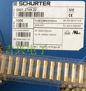 100% New and original 1PCS 5*20mm T3.15A 250V 0001.2709.22 SCHURTER Swiss SCHURTER audio fuse
100% New and original 1PCS 5*20mm T3.15A 250V 0001.2709.22 SCHURTER Swiss SCHURTER audio fuse