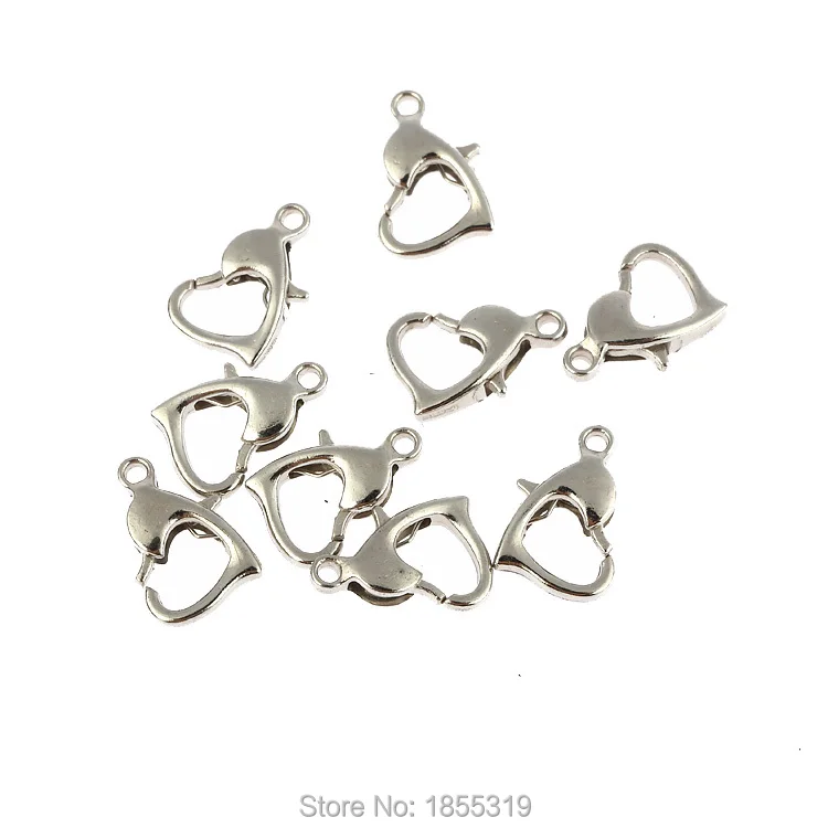 20Pcs Rhodium Lovely Hearts Lobster Claw Clasps Fastener Hook For Necklace Bracelet Chain Jewelry Findings 10.5x8mm
20Pcs Rhodium Lovely Hearts Lobster Claw Clasps Fastener Hook For Necklace Bracelet Chain Jewelry Findings 10.5x8mm