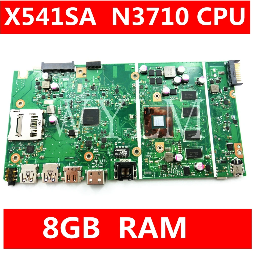 X541SA N3710 Процессор 8 Гб Оперативная память Материнская плата Asus X541 X541S ноутбука 100%
