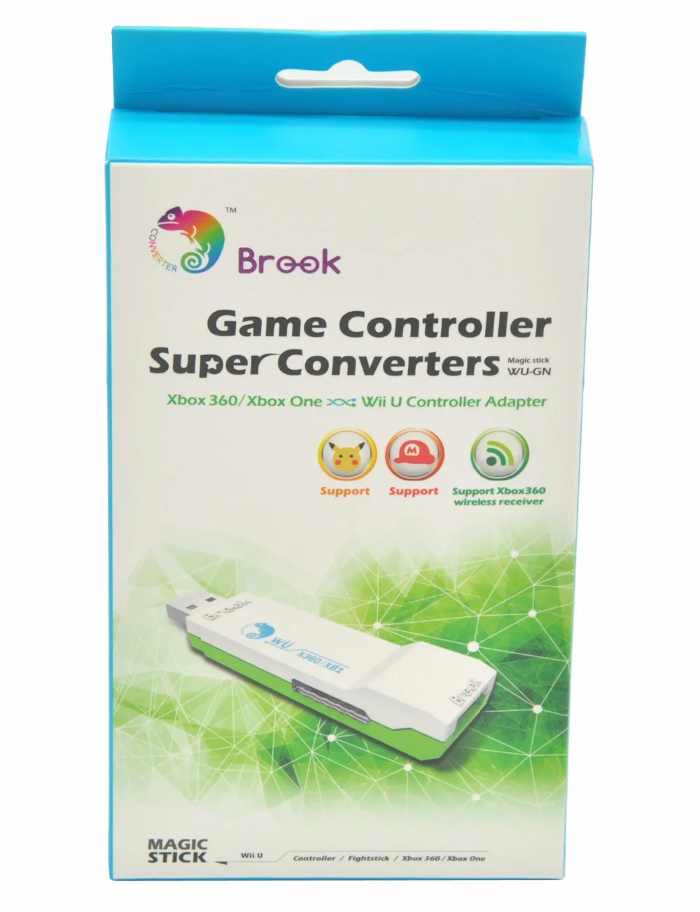 Brook USB Super Converter Adapter for Xbox 360/Xbox one to Nintendo Switch/Wii U use XBox 360/Xboxone Controller on Wii U/Switch
Brook USB Super Converter Adapter for Xbox 360/Xbox one to Nintendo Switch/Wii U use XBox 360/Xboxone Controller on Wii U/Switch