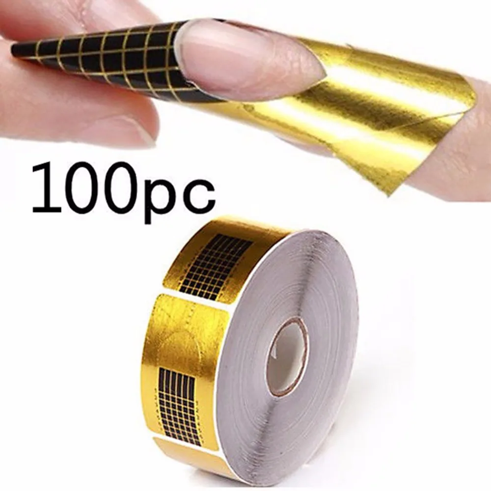 100pcs/packs Nail Art Extension Sticker Polish Gel Tips Gold U Shape French Tips Guide Nail Art Form Manicure Styling Tools
100pcs/packs Nail Art Extension Sticker Polish Gel Tips Gold U Shape French Tips Guide Nail Art Form Manicure Styling Tools
