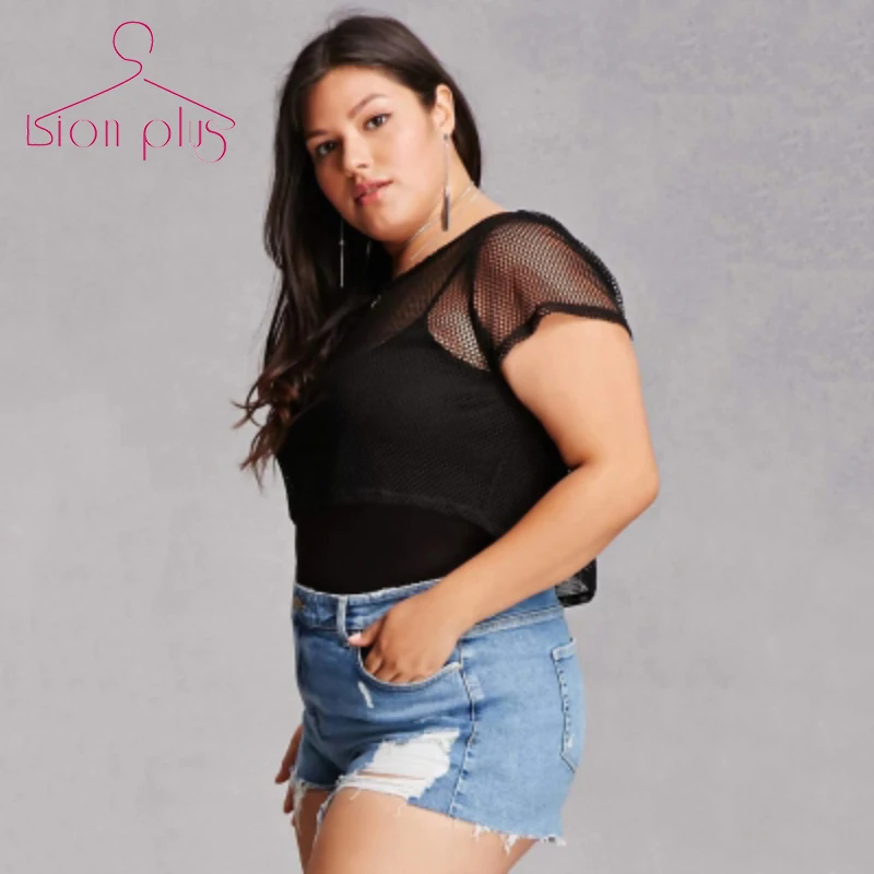 Sexy Mesh Patchwork Female T-Shirt 7xl 6xl 5xl 2017 Summer Back Zippers Black O-Neck Short Sleeve T Shirt Plus Size Women Cloth
Sexy Mesh Patchwork Female T-Shirt 7xl 6xl 5xl 2017 Summer Back Zippers Black O-Neck Short Sleeve T Shirt Plus Size Women Cloth