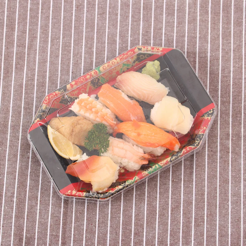 50PCS Printed Sushi Packaging Box with lid 8 piece sushi packaging box takeaway sushi sashimi salad packaging
50PCS Printed Sushi Packaging Box with lid 8 piece sushi packaging box takeaway sushi sashimi salad packaging