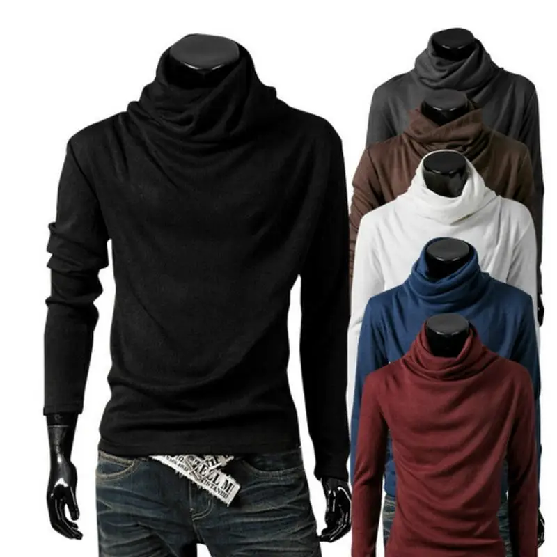 New Winter 2019 Fashion Men Pullovers Long Sleeve Male Knit Bottoming Turtle Neck Colorful Mens Sweaters 6 Colors M-XXL
New Winter 2019 Fashion Men Pullovers Long Sleeve Male Knit Bottoming Turtle Neck Colorful Mens Sweaters 6 Colors M-XXL