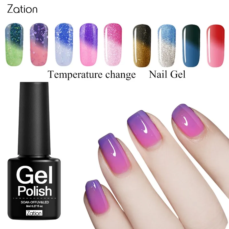 Zation Mood Color Gel Varnish Thermal Temperature Change Nail Polish Long-Lasting Colors UV Paint Chameleon Glue Nail Art
Zation Mood Color Gel Varnish Thermal Temperature Change Nail Polish Long-Lasting Colors UV Paint Chameleon Glue Nail Art