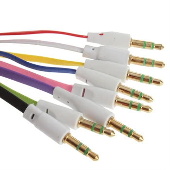 Car aux audio cable flat noodles audio cable 3.5mm audio for decrustation colorful 100pcs/lot
Car aux audio cable flat noodles audio cable 3.5mm audio for decrustation colorful 100pcs/lot