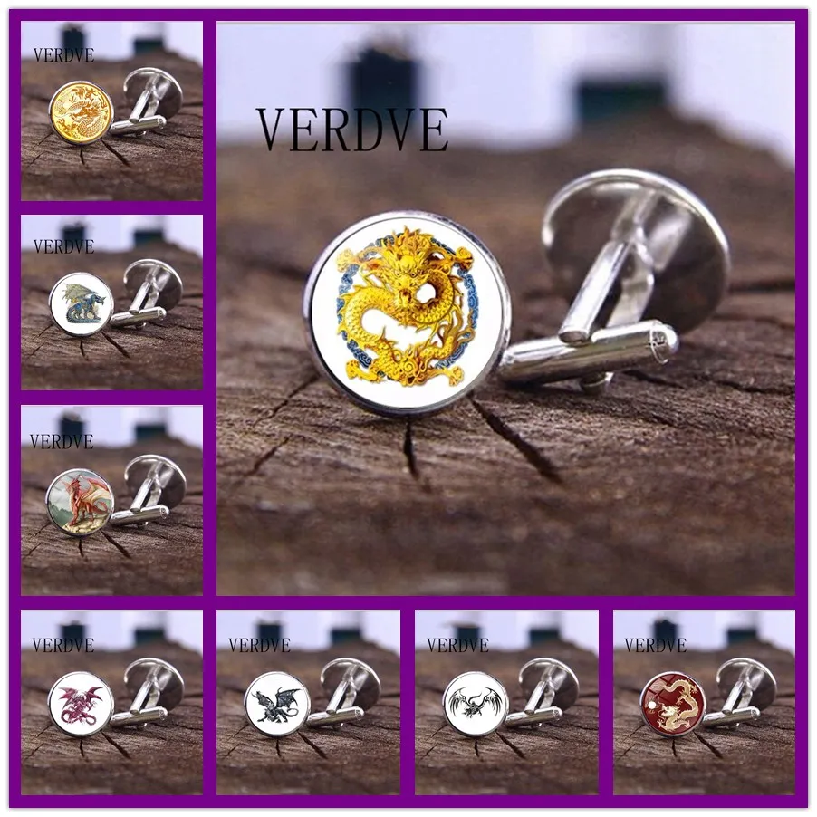 VERDVE High Quality Dragon Cufflinks Handmade Glass Dome Jewelry Dragon Art Cufflinks Photo Charm Fantasy Wing Lung Jewelry
VERDVE High Quality Dragon Cufflinks Handmade Glass Dome Jewelry Dragon Art Cufflinks Photo Charm Fantasy Wing Lung Jewelry