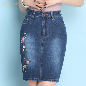 Stretch denim skirt embroidered in the long paragraph creative models A-shaped thin young trend cowgirl skirt
Stretch denim skirt embroidered in the long paragraph creative models A-shaped thin young trend cowgirl skirt