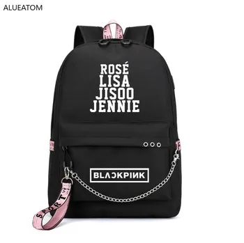Kpop BLACKPINK LISA Backpack Women Korea Student School Bags for Teenage Girls Boys Large Nylon Chain Back Pack USB Bagpack 2019
Kpop BLACKPINK LISA Backpack Women Korea Student School Bags for Teenage Girls Boys Large Nylon Chain Back Pack USB Bagpack 2019