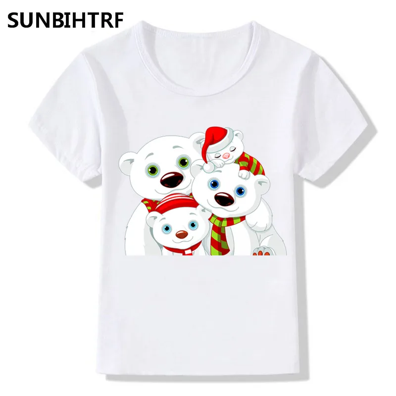 2018 Children Lovely Polar Bear Print T-Shirts Kids Summer Tops Big Girls Boys Short Sleeve T shirt Casual Baby Clothes
2018 Children Lovely Polar Bear Print T-Shirts Kids Summer Tops Big Girls Boys Short Sleeve T shirt Casual Baby Clothes