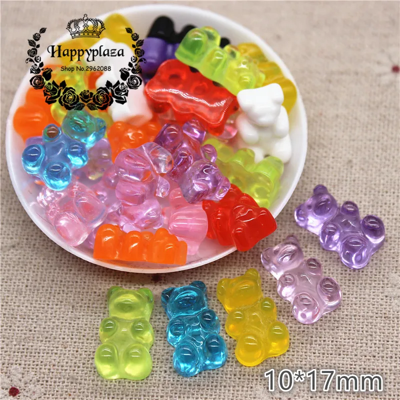 30pcs Mix Colors Resin Bear Sweet Candy Flatback Cabochon Simulation Food Art Supply Decoration Charm Craft,10*17mm
30pcs Mix Colors Resin Bear Sweet Candy Flatback Cabochon Simulation Food Art Supply Decoration Charm Craft,10*17mm