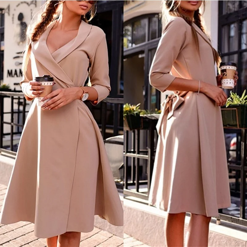 2019 Spring Winter Fashion Elegant Dress Slim Fit Three Quarter Sleeve Bandage Knee-Length Dress Female Party Dress
2019 Spring Winter Fashion Elegant Dress Slim Fit Three Quarter Sleeve Bandage Knee-Length Dress Female Party Dress