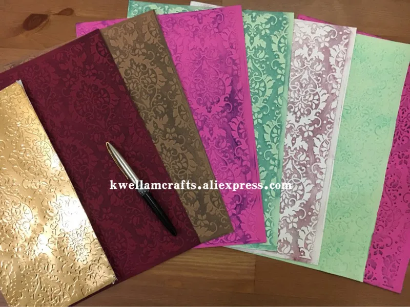 Description Picture 5 of itemA4 Size Flowers Plastic Embossing Folder For Scrapbook DIY Album Card Tool Plastic Template 29.7x21cm KW691060