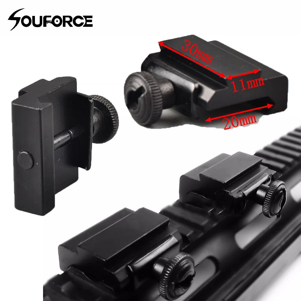 1 Pair QD Quick Release 11 mm to 20mm Picatinny Rail Mount Base Weaver to Dovetail Adapter Gun Accessories for Hunting
1 Pair QD Quick Release 11 mm to 20mm Picatinny Rail Mount Base Weaver to Dovetail Adapter Gun Accessories for Hunting