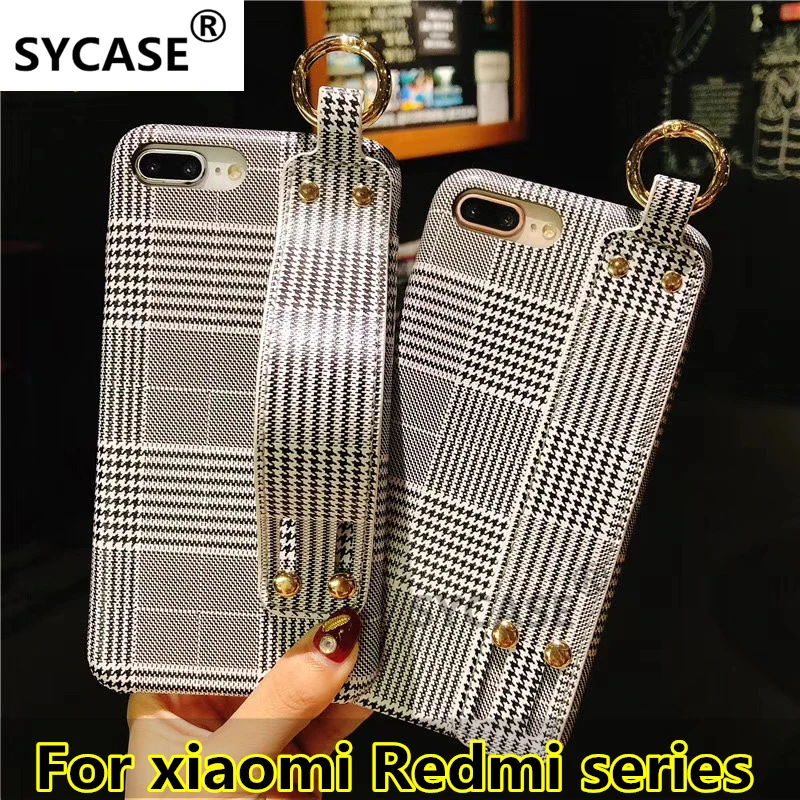 SYCASE For xiaomi Redmi 5 Plus Note 5A 5Pro Classic stripe Wrist Band Case British Plaid Leather Hand with Metal Ring Phone case
SYCASE For xiaomi Redmi 5 Plus Note 5A 5Pro Classic stripe Wrist Band Case British Plaid Leather Hand with Metal Ring Phone case