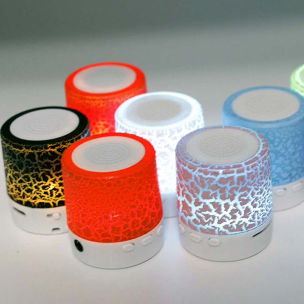 Crack USB Mini Wireless LED Light Music Player Small Portable MP3 Bluetooth Speaker Color Change Support TF Card Audio Stereo
Crack USB Mini Wireless LED Light Music Player Small Portable MP3 Bluetooth Speaker Color Change Support TF Card Audio Stereo