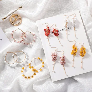 Korean New Female Flower Summer Hoop Earrings 2019 Accessories Aros Mujer Oreja Metal Long Tassel Jewelry
Korean New Female Flower Summer Hoop Earrings 2019 Accessories Aros Mujer Oreja Metal Long Tassel Jewelry