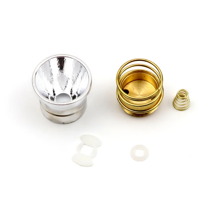 Aluminum 26.5mm SMO Smooth OP Orange peel Reflector drop-in kits with Copper module LED Stator Spacer for 501B 502B Flashlight
Aluminum 26.5mm SMO Smooth OP Orange peel Reflector drop-in kits with Copper module LED Stator Spacer for 501B 502B Flashlight