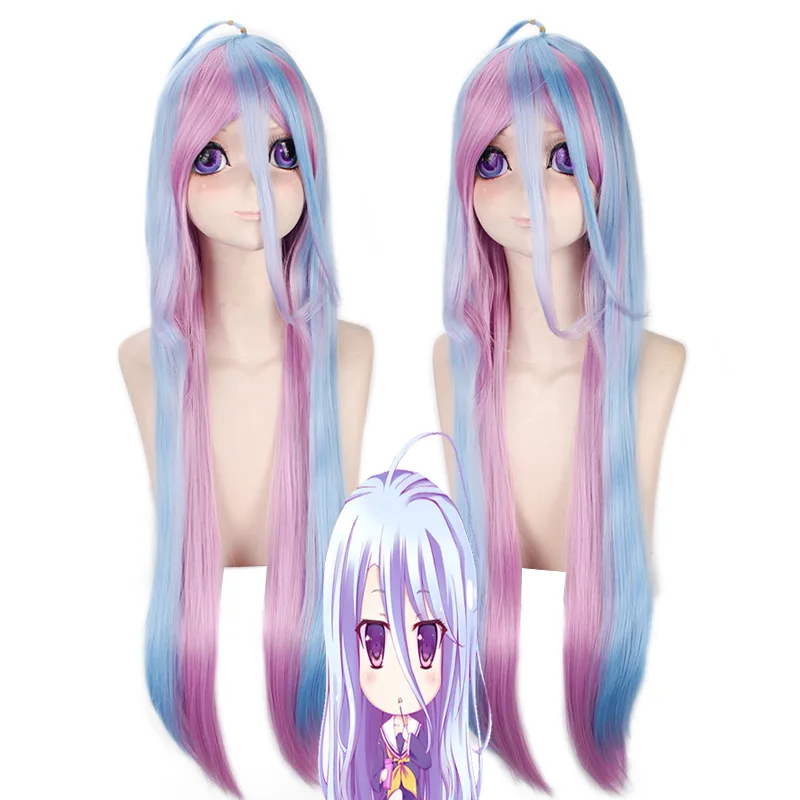 No Game No Life Shiro Natural 100cm Long Straight 2 Tones Blue Purple Mix Synthetic Cosplay Wig Hair For Halloween Party
No Game No Life Shiro Natural 100cm Long Straight 2 Tones Blue Purple Mix Synthetic Cosplay Wig Hair For Halloween Party