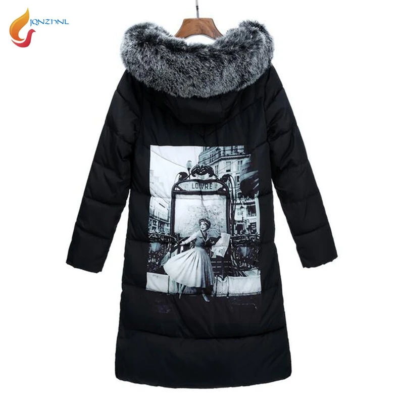 JQNZHNL 2019 New Winter Women Parkas Big Fur Hooded Cotton Coat Fashion Pattern Printing Ladies Down Cotton Coats Outerwear L325
JQNZHNL 2019 New Winter Women Parkas Big Fur Hooded Cotton Coat Fashion Pattern Printing Ladies Down Cotton Coats Outerwear L325