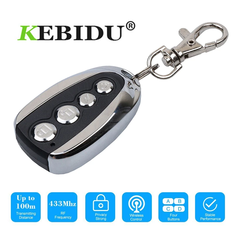 Kebidu Universal 4 Button 433.92 MHz Cloning Car Key Gate Keys Copy Controller Electric Auto Copy Remote Control Duplicator
Kebidu Universal 4 Button 433.92 MHz Cloning Car Key Gate Keys Copy Controller Electric Auto Copy Remote Control Duplicator