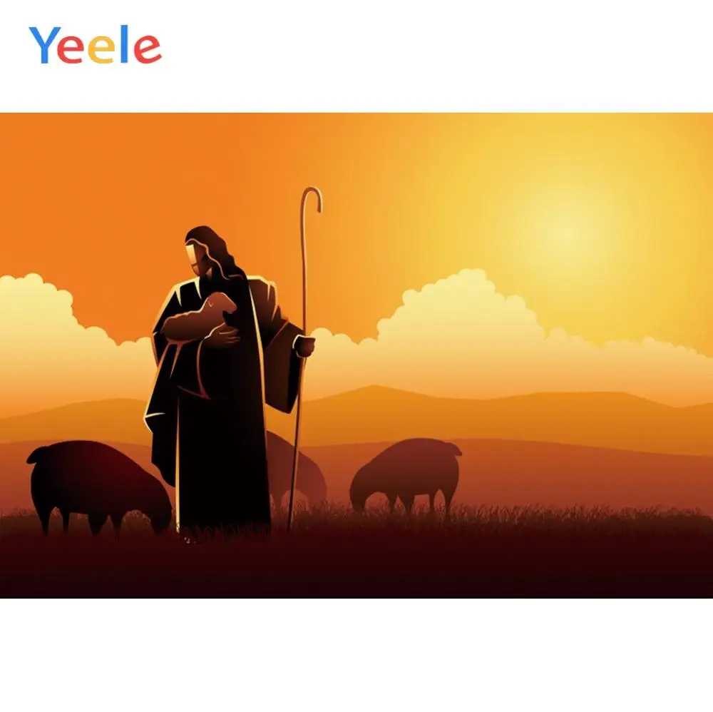 Yeele Religion Sheep Sunset Jesus Painting Baby Photography Backdrops Personalized Photographic Backgrounds For Photo Studio
Yeele Religion Sheep Sunset Jesus Painting Baby Photography Backdrops Personalized Photographic Backgrounds For Photo Studio