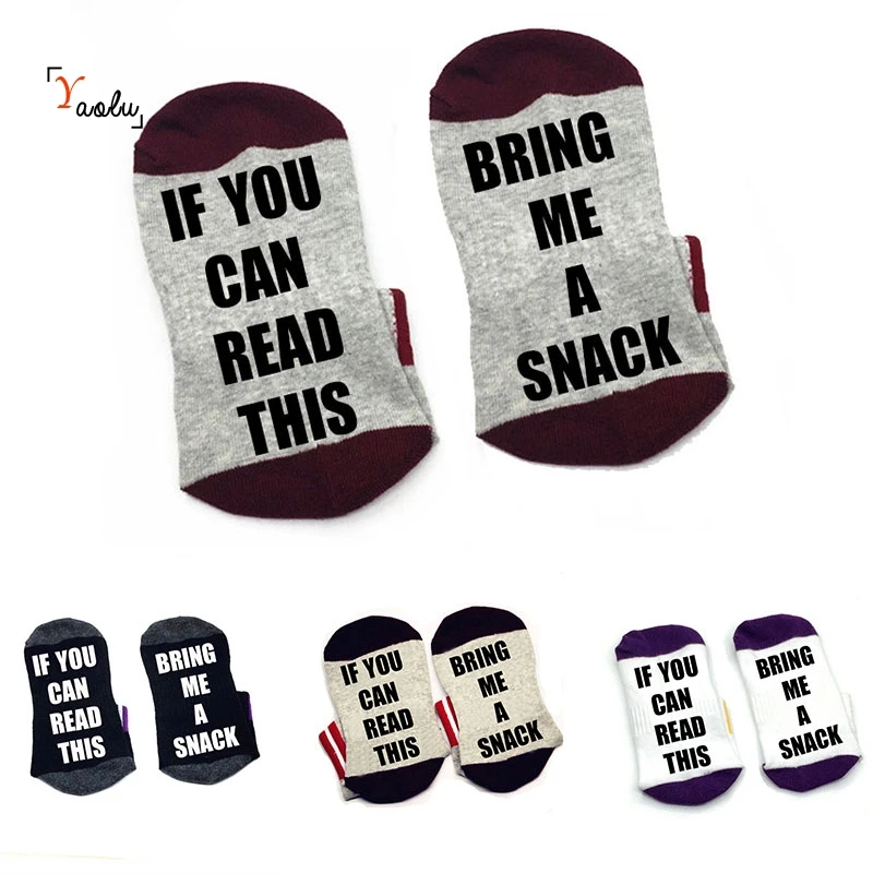 If you can read this Socks Bring me a snack Socks cotton comfortable Men Women ankle Socks with cute sayings
If you can read this Socks Bring me a snack Socks cotton comfortable Men Women ankle Socks with cute sayings