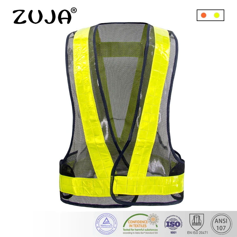 Black&Yellow Safety Vest High Visibility Breathable Mesh with PVC Tape Outdoor Clothes
Black&Yellow Safety Vest High Visibility Breathable Mesh with PVC Tape Outdoor Clothes