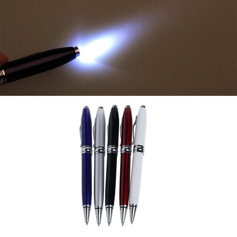 

2-In-1 White LED Light Flashlight Torch Medical First Aid EMT Ball-Point Pen 1W T15