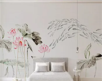 beibehang papel de parede 3d Custom wall stickers Chinese ink lotus home decoration TV background 3d bedroom mural 3d wallpaper
beibehang papel de parede 3d Custom wall stickers Chinese ink lotus home decoration TV background 3d bedroom mural 3d wallpaper