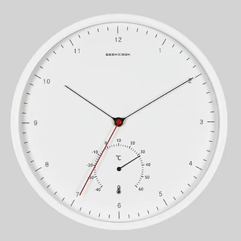 12 inch 30cm Large Metal Wall Clock with Temperature Silent Non Ticking Quartz Watch for Living Room Office
12 inch 30cm Large Metal Wall Clock with Temperature Silent Non Ticking Quartz Watch for Living Room Office