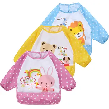Hot Cute Cartoon Children Baby Clothes Waterproof Long Sleeve Self Feeding Bib Cute Burp Cloths Baby Boys Girls Clothing Sets
Hot Cute Cartoon Children Baby Clothes Waterproof Long Sleeve Self Feeding Bib Cute Burp Cloths Baby Boys Girls Clothing Sets