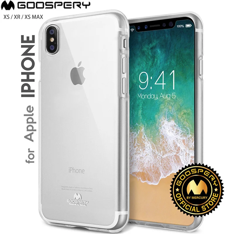 Original Mercury Goospery Transparent Clear Jelly Flexible TPU Soft Cover Case For Apple iPhone XS XR Xs Max
Original Mercury Goospery Transparent Clear Jelly Flexible TPU Soft Cover Case For Apple iPhone XS XR Xs Max