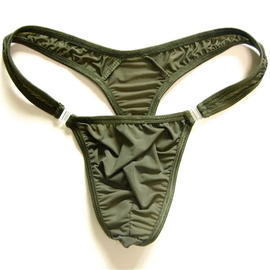 Mens sexy ice silk underwear thong and g-string Male buckle bag viscose translucent g string ZJH013T
Mens sexy ice silk underwear thong and g-string Male buckle bag viscose translucent g string ZJH013T