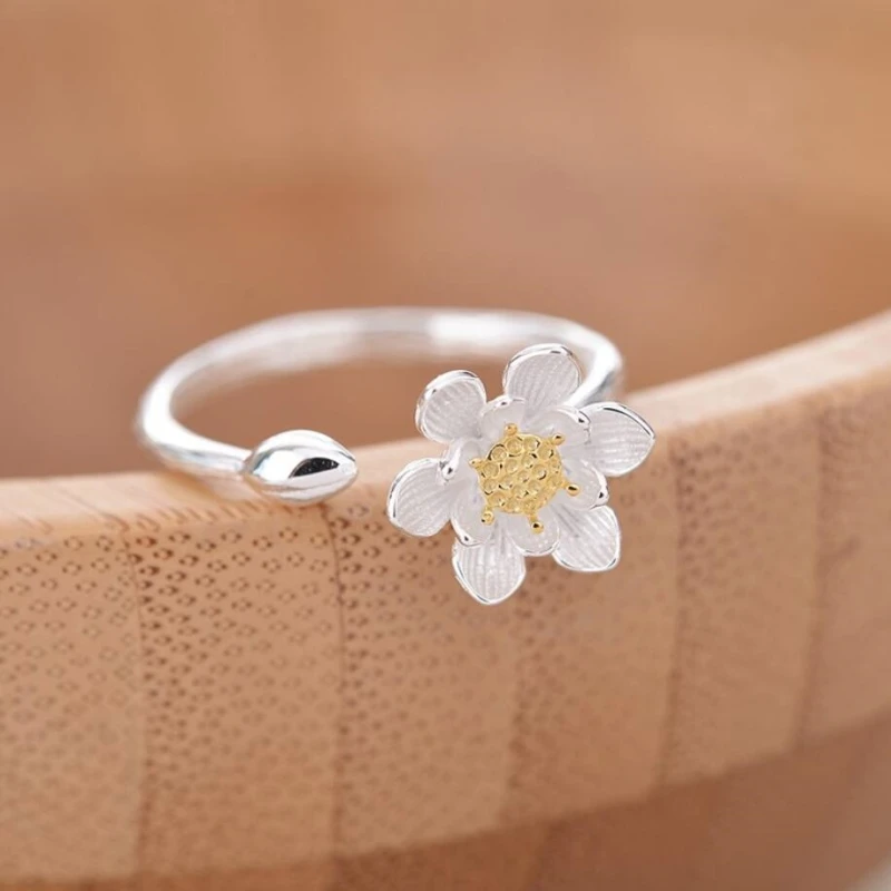 Creative Korea Wild Flower 925 Sterling Silver Temperament Literary Personality Fashion Female Resizable Opening Rings SRI178
Creative Korea Wild Flower 925 Sterling Silver Temperament Literary Personality Fashion Female Resizable Opening Rings SRI178