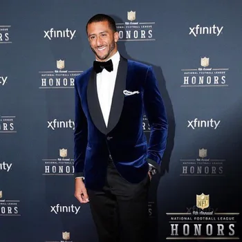 Classic Dark Blue Velvet Groom Tuxedos Performance Men Blazer Groomsmen Suit Men Slim Fit Wedding Suits Coat 2017 (Jacket+Pants)
Classic Dark Blue Velvet Groom Tuxedos Performance Men Blazer Groomsmen Suit Men Slim Fit Wedding Suits Coat 2017 (Jacket+Pants)