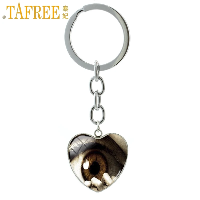 TAFREE Fashion Trendy Terrifying Horror Eye Keychain Romantic Heart Pendant Key Chain Glass Cabochon Dome Men Jewelry FQ640
TAFREE Fashion Trendy Terrifying Horror Eye Keychain Romantic Heart Pendant Key Chain Glass Cabochon Dome Men Jewelry FQ640