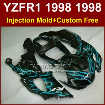 FRE6 blue flame in black fairings kit for YAMAHA YZF R1 YZF1000 98 99 R1 Injection motorcycle fairings 1998 1999 YZF R1 D5G
FRE6 blue flame in black fairings kit for YAMAHA YZF R1 YZF1000 98 99 R1 Injection motorcycle fairings 1998 1999 YZF R1 D5G