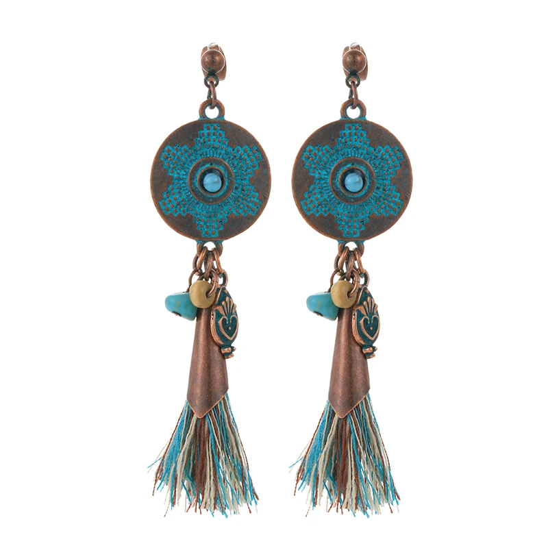 Bronze Vintage Bohemian Fringe Dangle Earring Ethnic Tassel Leaf Beads Drop Earring For Women 1510
Bronze Vintage Bohemian Fringe Dangle Earring Ethnic Tassel Leaf Beads Drop Earring For Women 1510