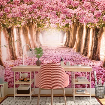 Pink Peach blossom path 3D Wallpaper Mural Photowall 3d papel de pared PW1708070002
Pink Peach blossom path 3D Wallpaper Mural Photowall 3d papel de pared PW1708070002